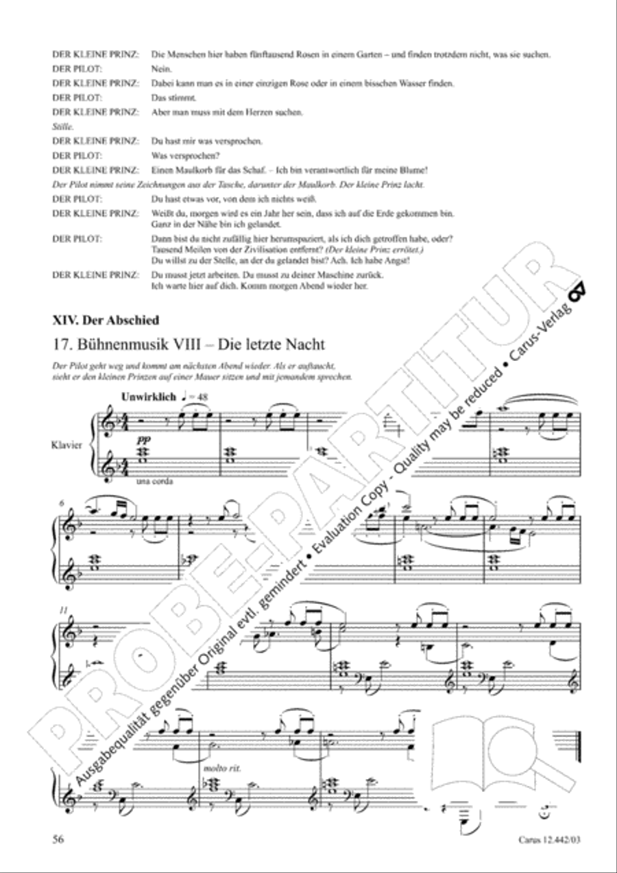 Der kleine Prinz 3-Part scores gallery preview page 58