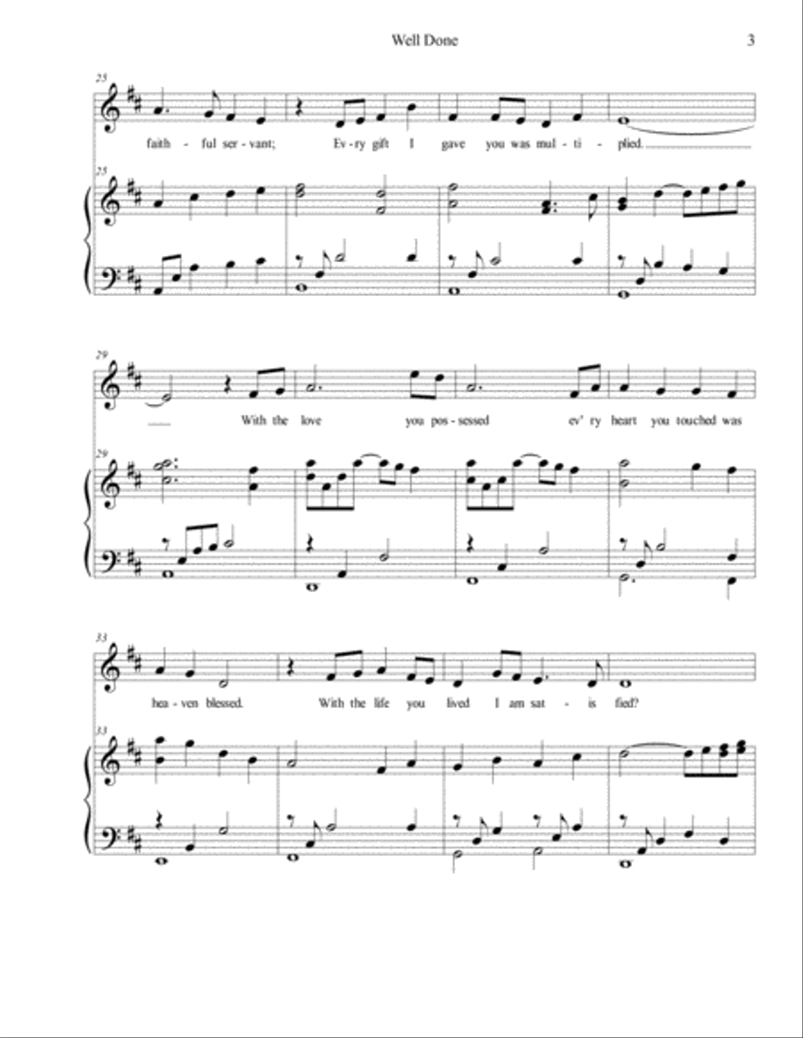 Well Done Well Done Unison Choir scores gallery preview page 3