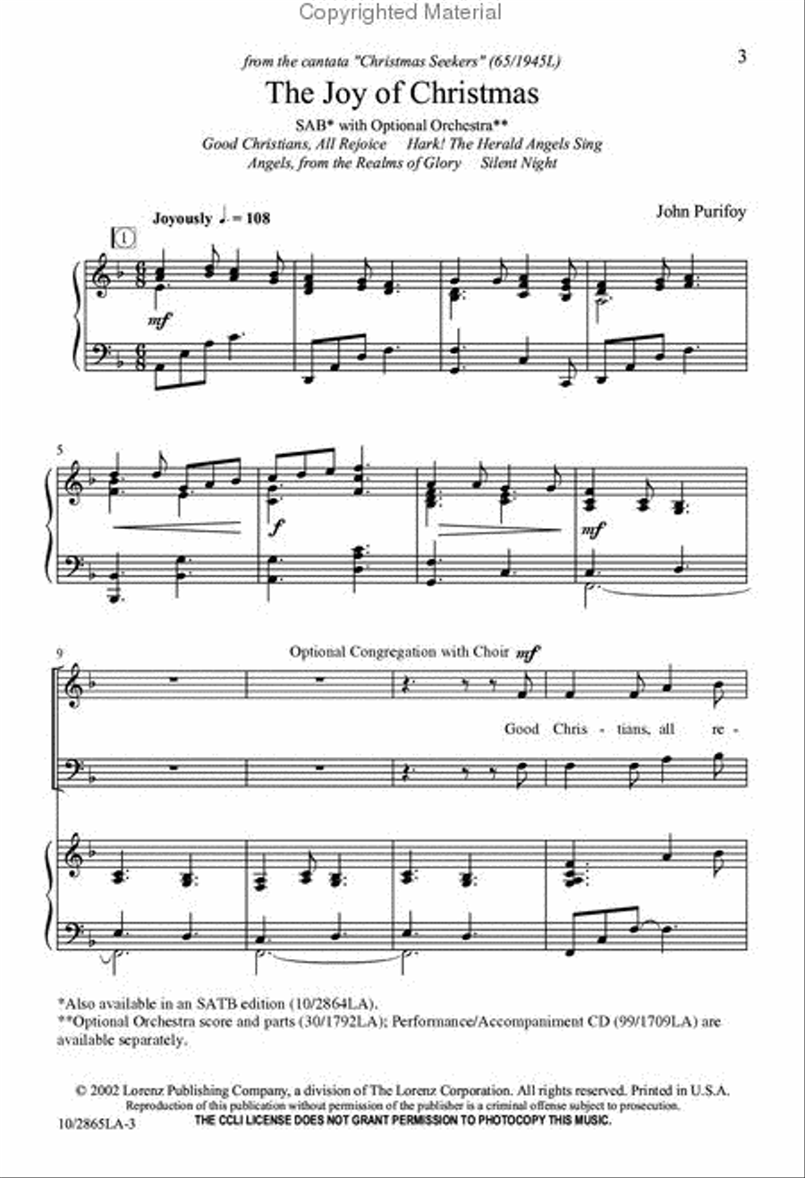 The Joy of Christmas 3-Part scores gallery preview page 2