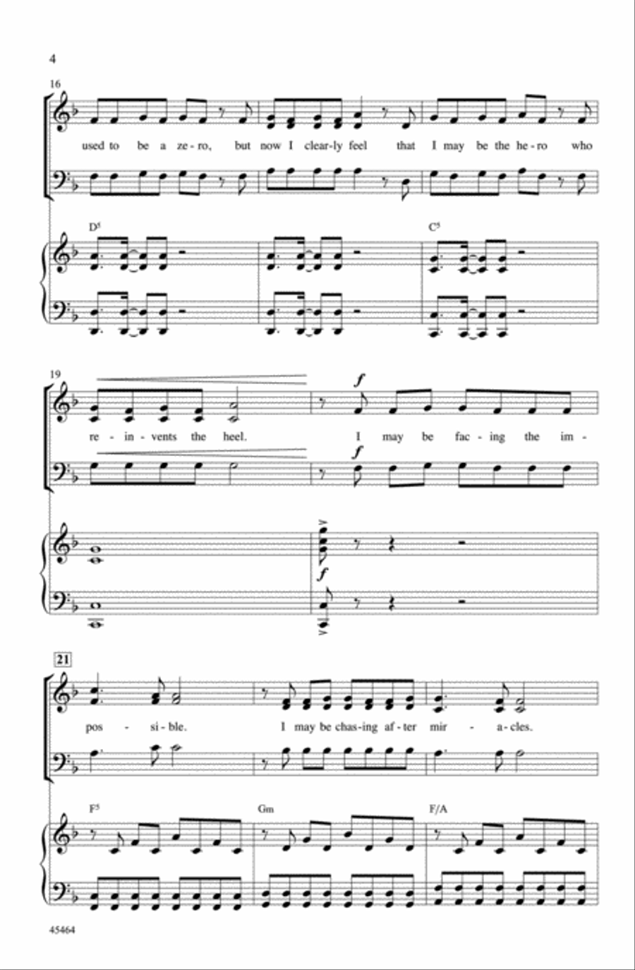 Step One (from the musical Kinky Boots) Choir scores gallery preview page 3