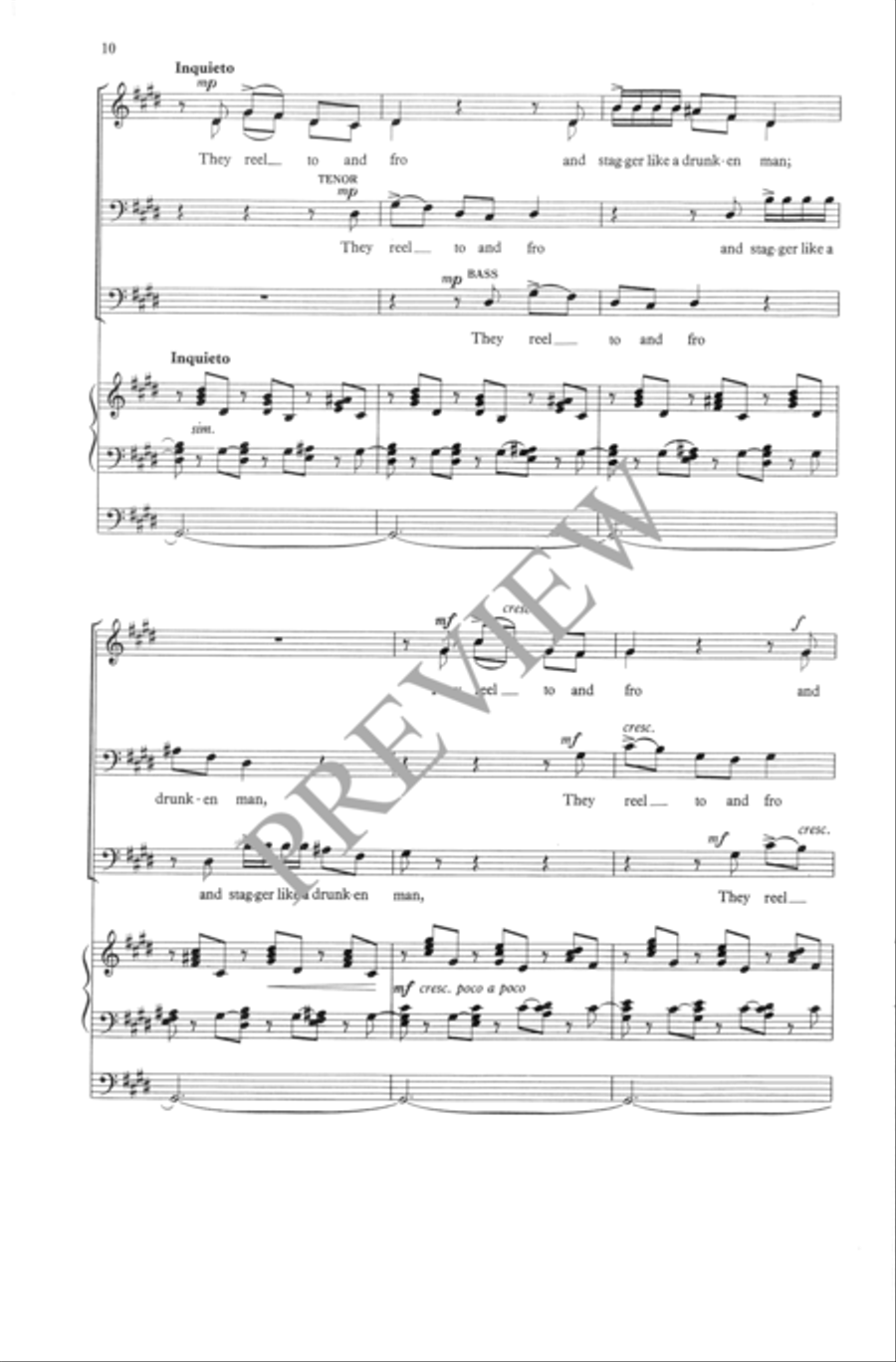 They that Go Down to the Sea in Ships 4-Part scores gallery preview page 11