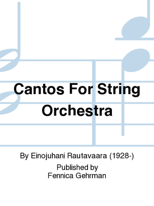 Book cover for Cantos For String Orchestra