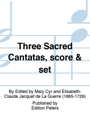 Book cover for Three Sacred Cantatas, score & set