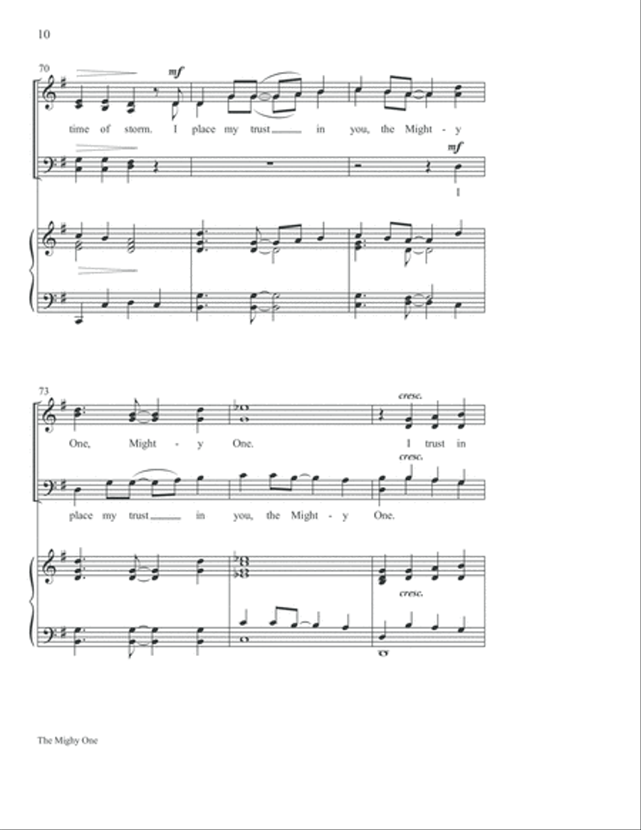 The Mighty One 4-Part scores gallery preview page 11