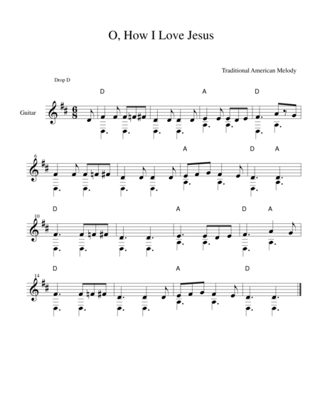 Easy Classical Guitar Hymns