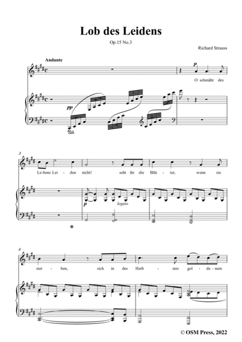 Richard Strauss-Lob des Leidens,in c sharp minor,Op.15 No.3 image number null