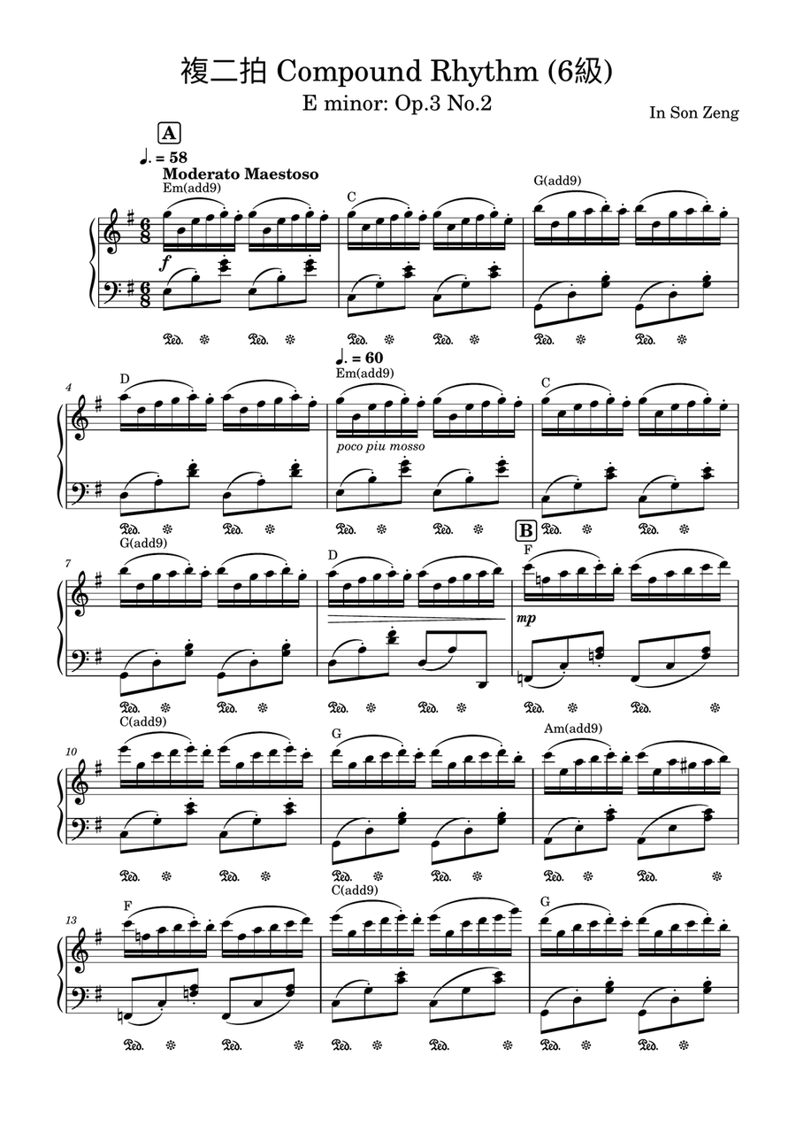 Op.3 No.1-3 by In Son Zeng Piano Method scores gallery preview page 6