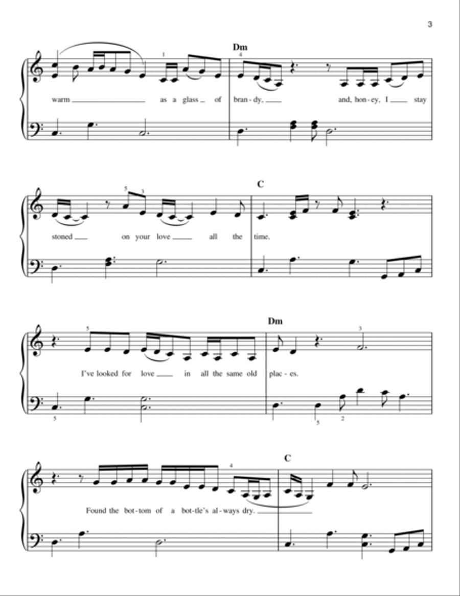 (Smooth As) Tennessee Whiskey Easy Piano scores gallery preview page 3