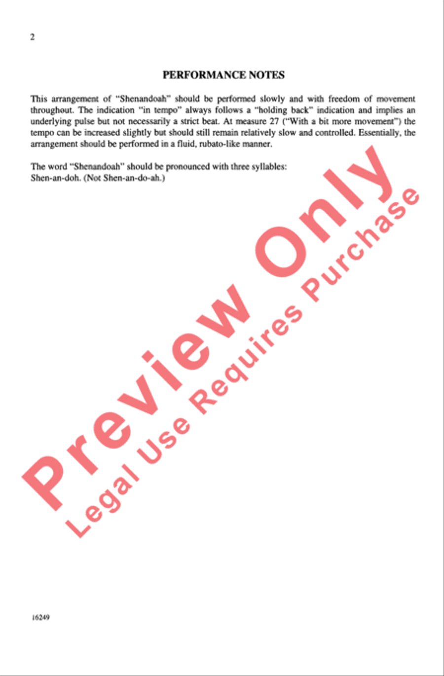 Shenandoah 4-Part scores gallery preview page 2