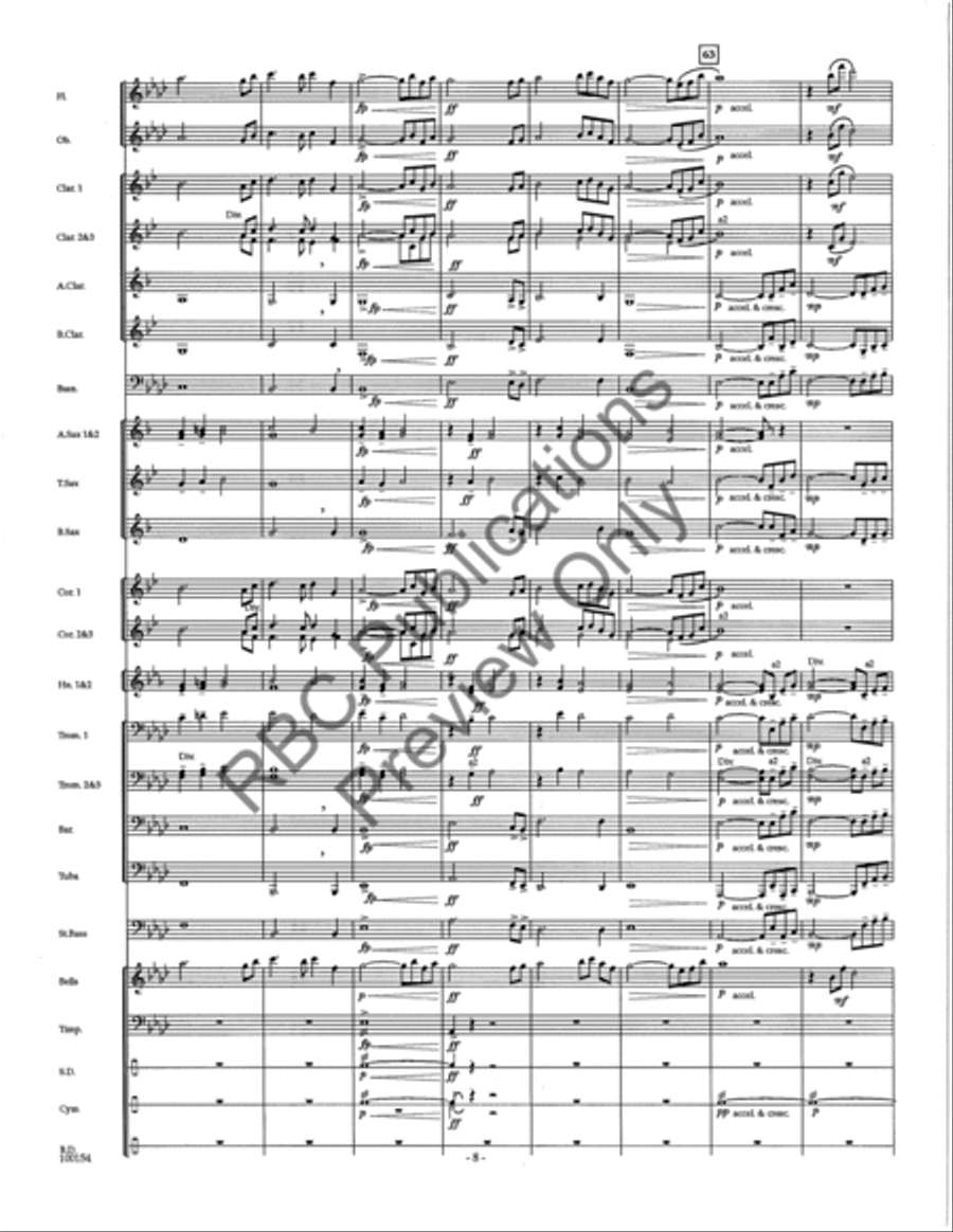Adagio For Winds Adagio For Winds Concert Band scores gallery preview page 11