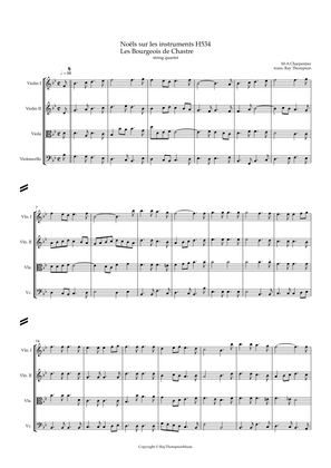Book cover for Charpentier: Noëls sur les instruments (Christmas Carols) H 534 (Complete) - string quartet