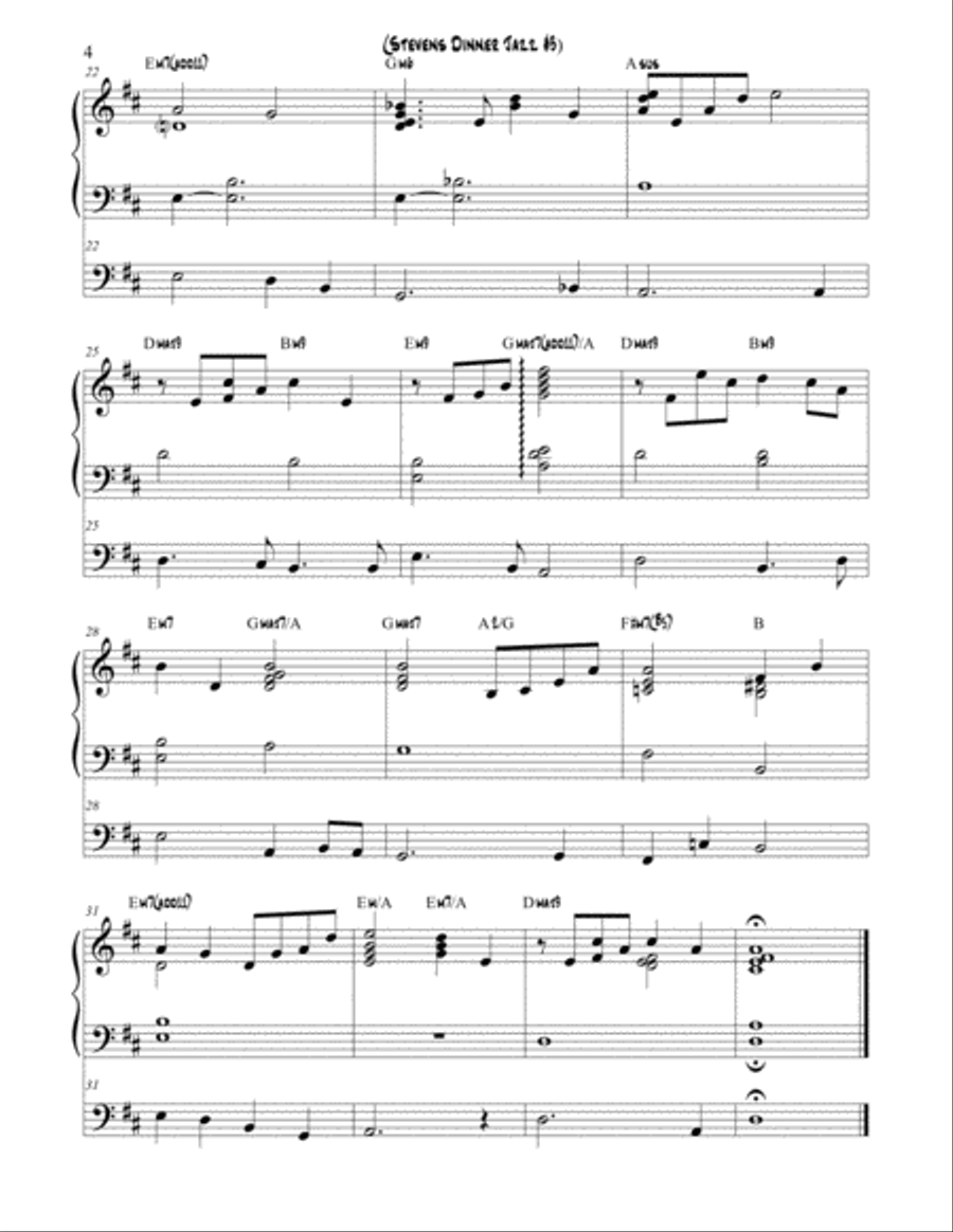 Stevens Dinner Jazz Piano and Bass - #3-5 Book Jazz Ensemble scores gallery preview page 4