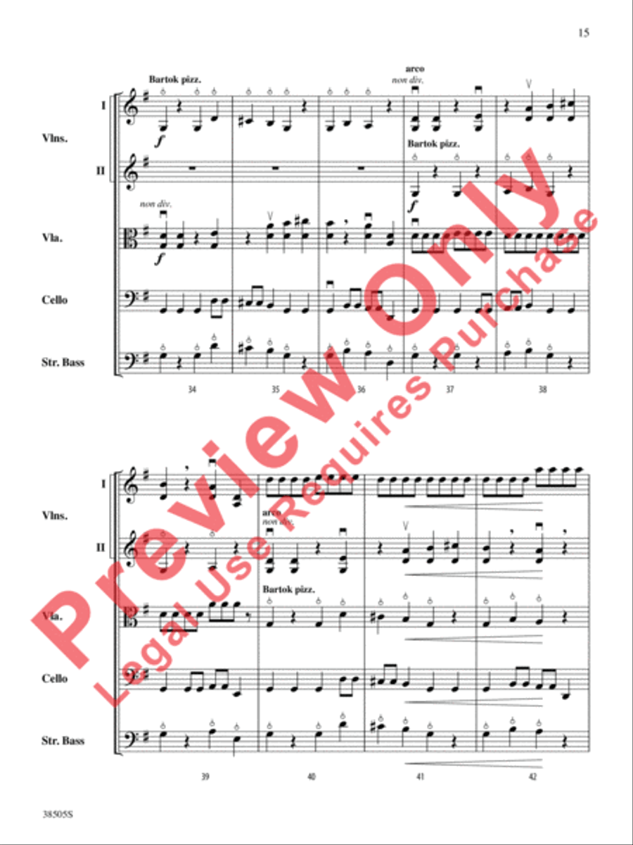 A Wisconsin Tableau String Orchestra scores gallery preview page 16