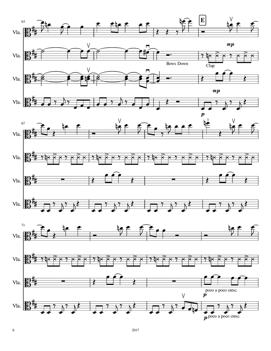 Happy Viola Solo scores gallery preview page 6