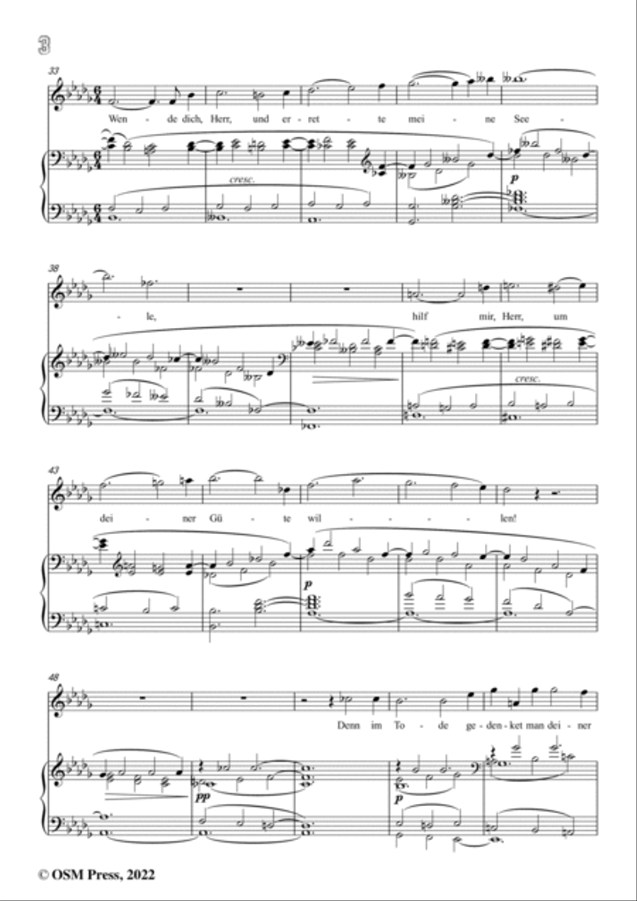 Jenner-Der 6,Psalm,in b flat minor,Op.9 No.2 Voice scores gallery preview page 4