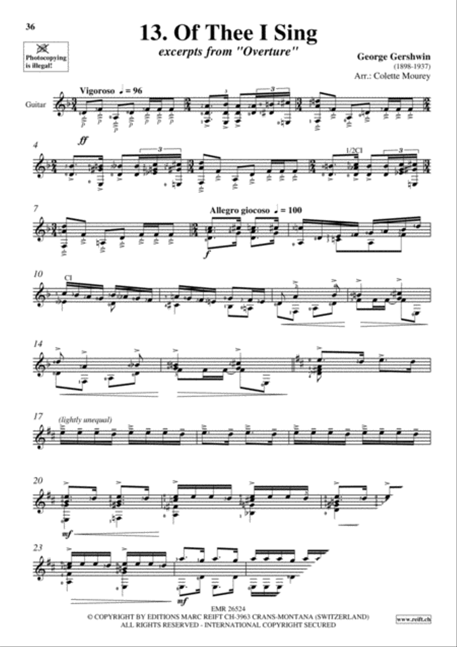 Gershwin 20 Greatest Hits Guitar scores gallery preview page 15