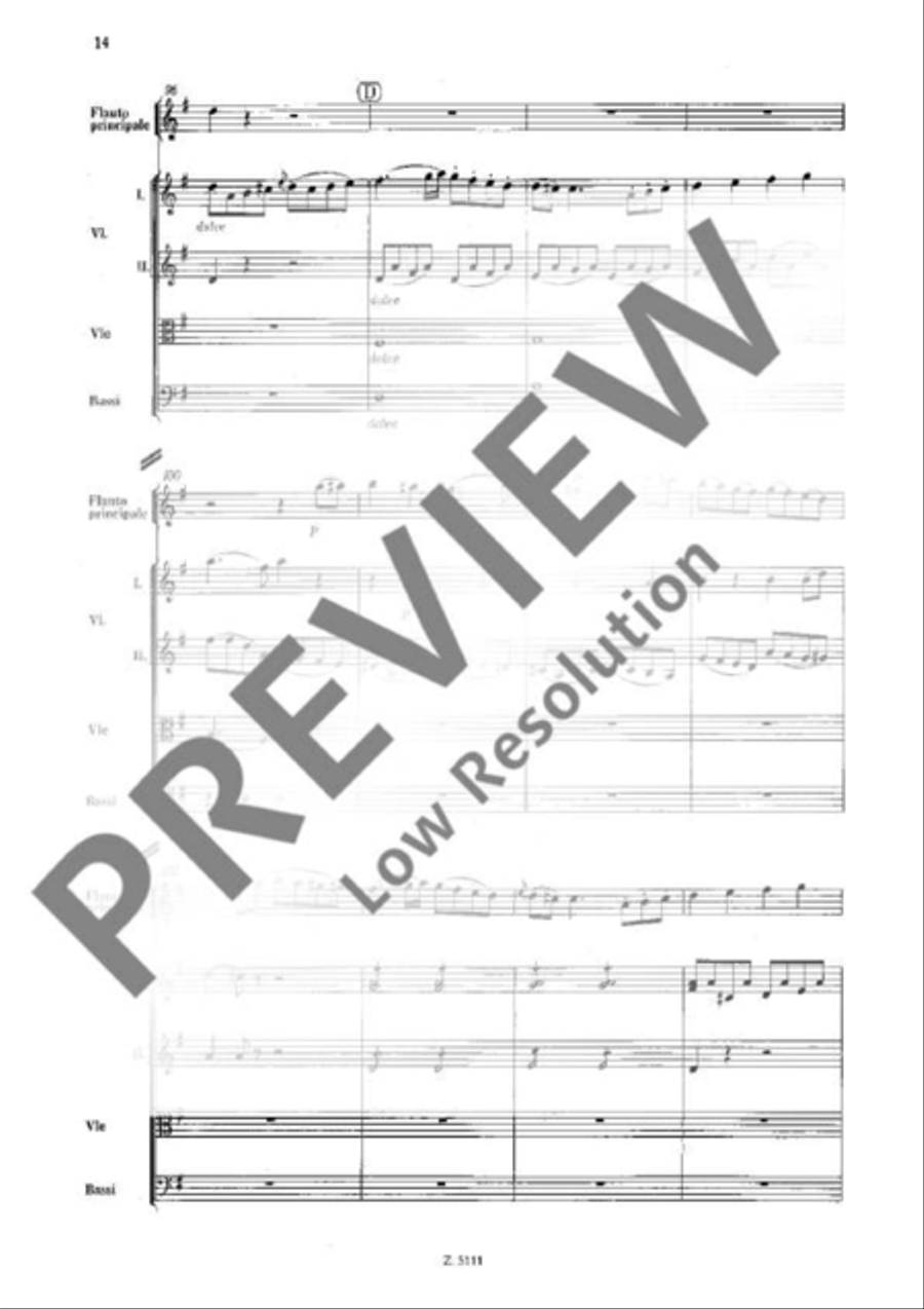 Concerto No. 4 G major Orchestra scores gallery preview page 14