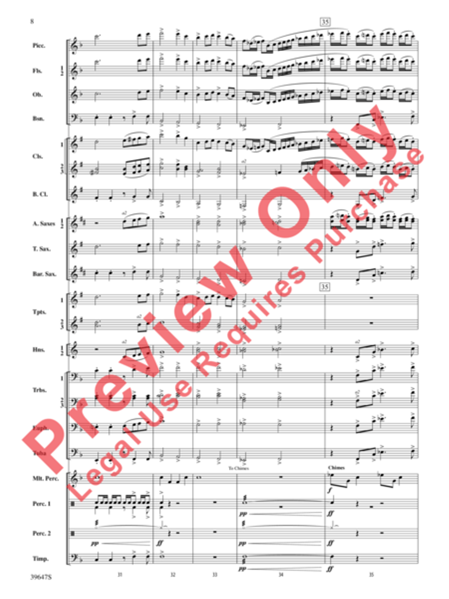 Oak Island Odyssey Concert Band scores gallery preview page 9