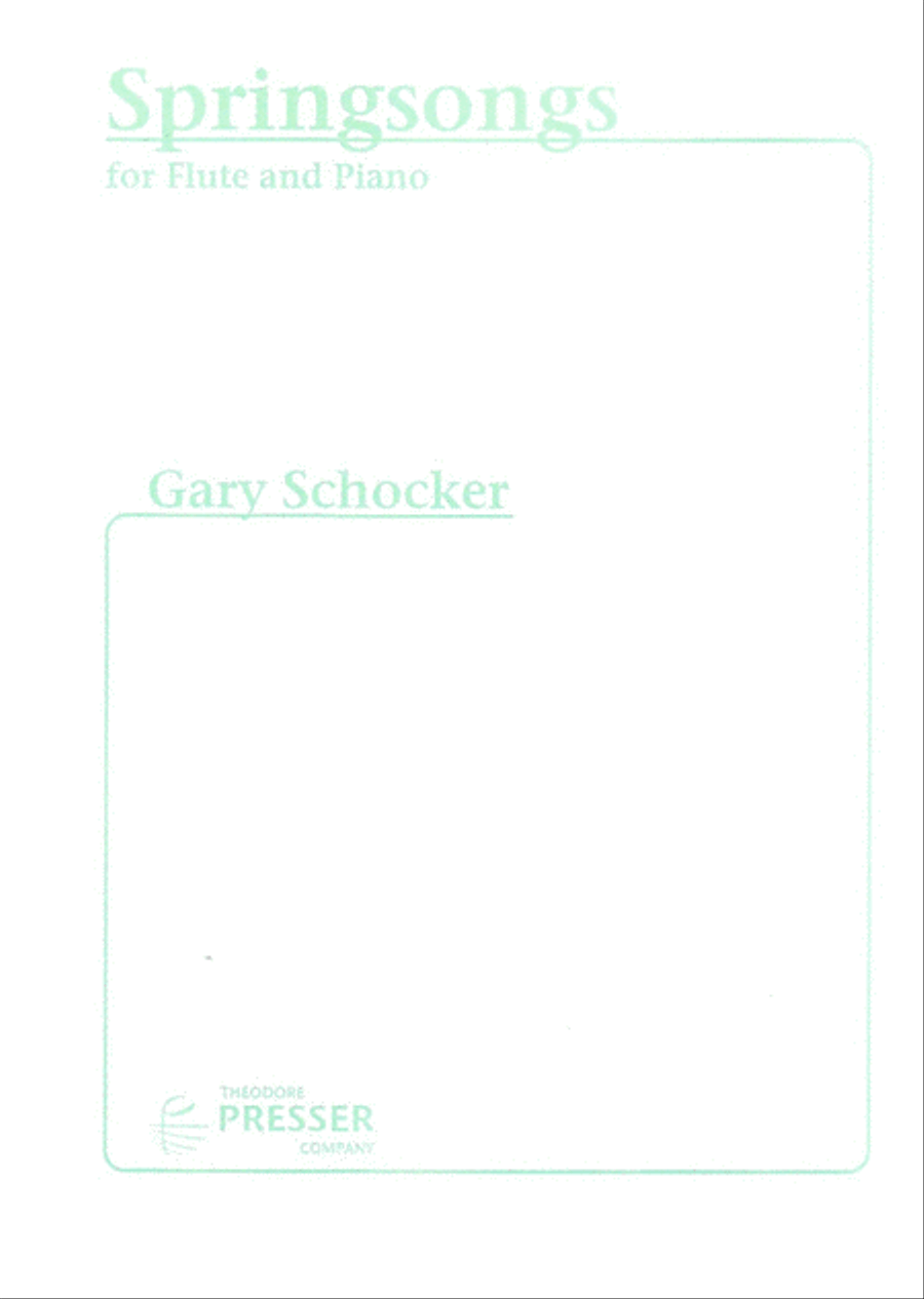 Springsongs Springsongs Chamber Music scores gallery preview page 1