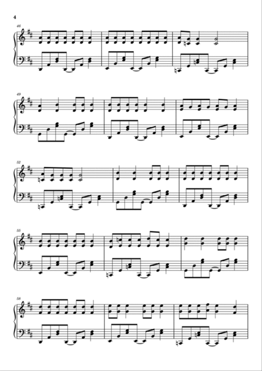 We Didn't Start The Fire Piano Solo scores gallery preview page 4