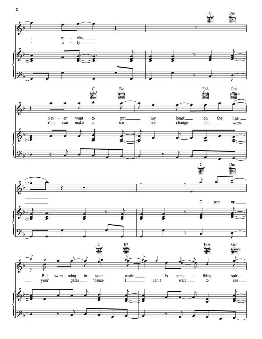 Locked Out Of Heaven Acoustic Guitar scores gallery preview page 2