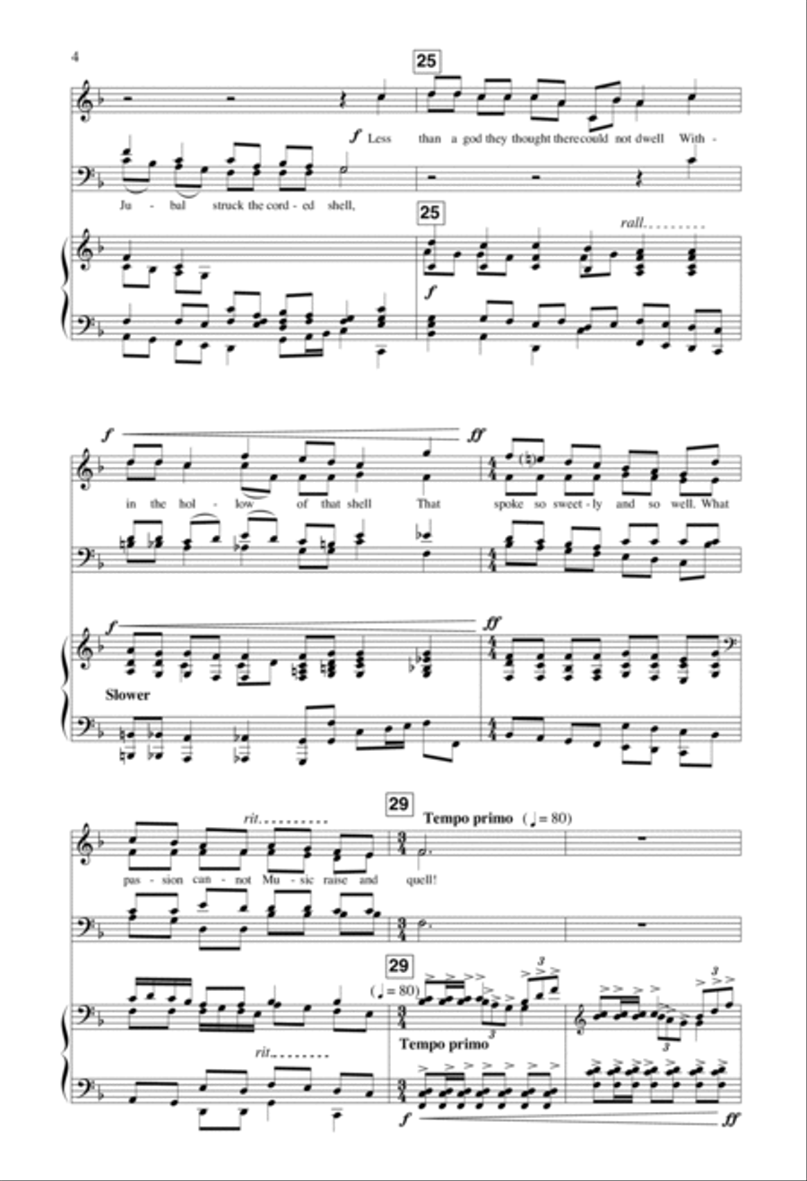 Ode To Music 4-Part scores gallery preview page 4