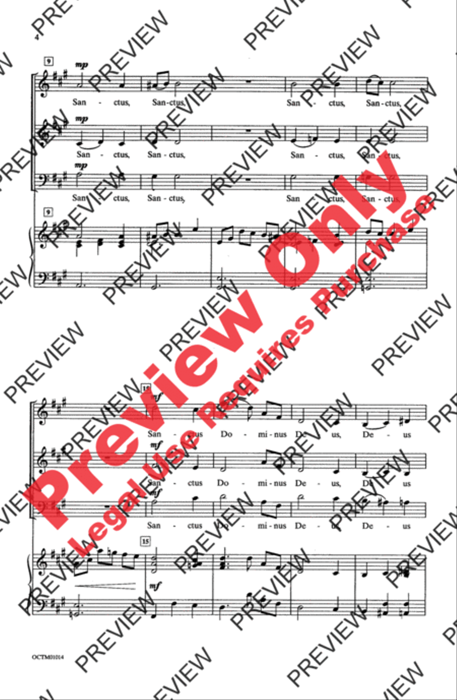 Sanctus 2-Part scores gallery preview page 4