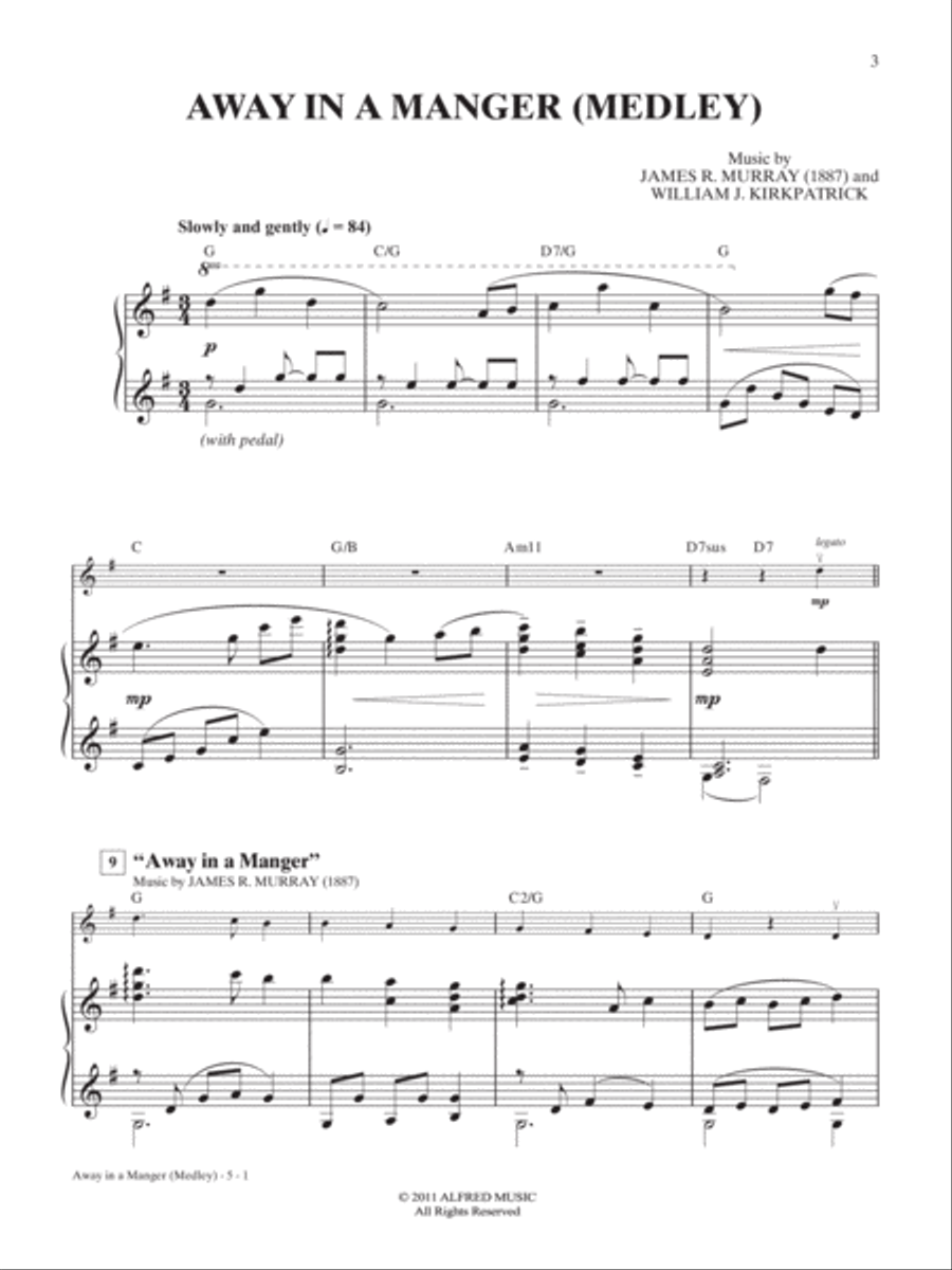 Easy Christmas Carols Instrumental Solos for Strings String Orchestra scores gallery preview page 3