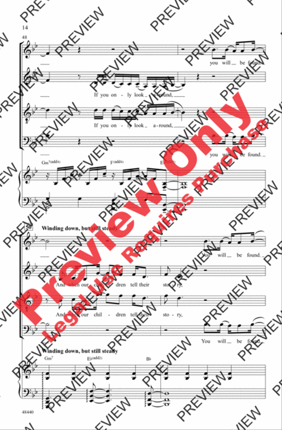 Found/Tonight 4-Part scores gallery preview page 14