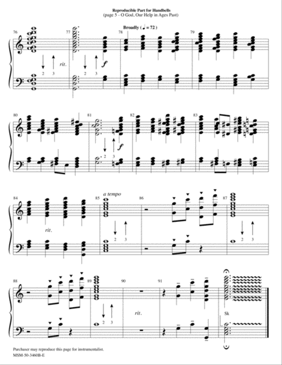 O God, Our Help in Ages Past Choir scores gallery preview page 5