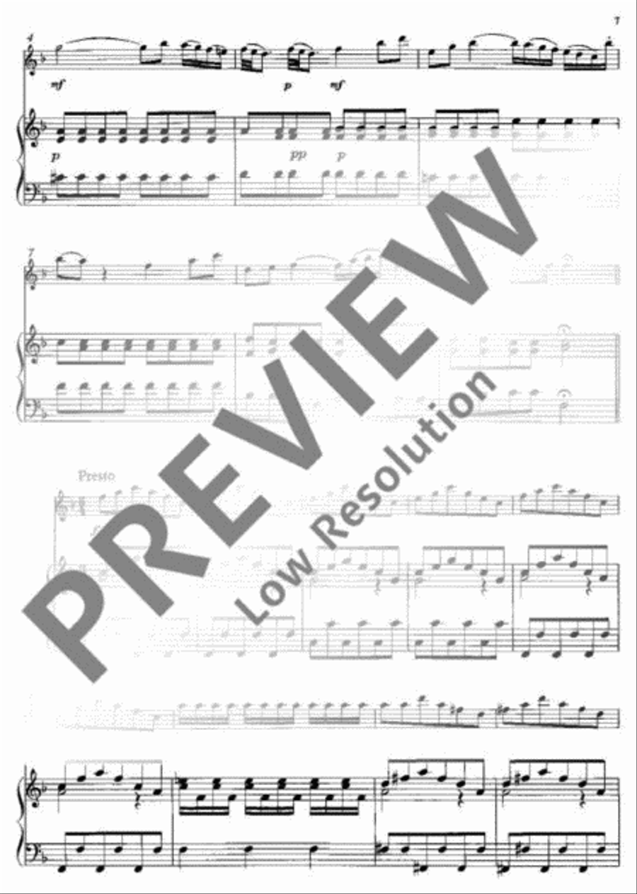 Concerto No. 2 G minor Flute scores gallery preview page 8