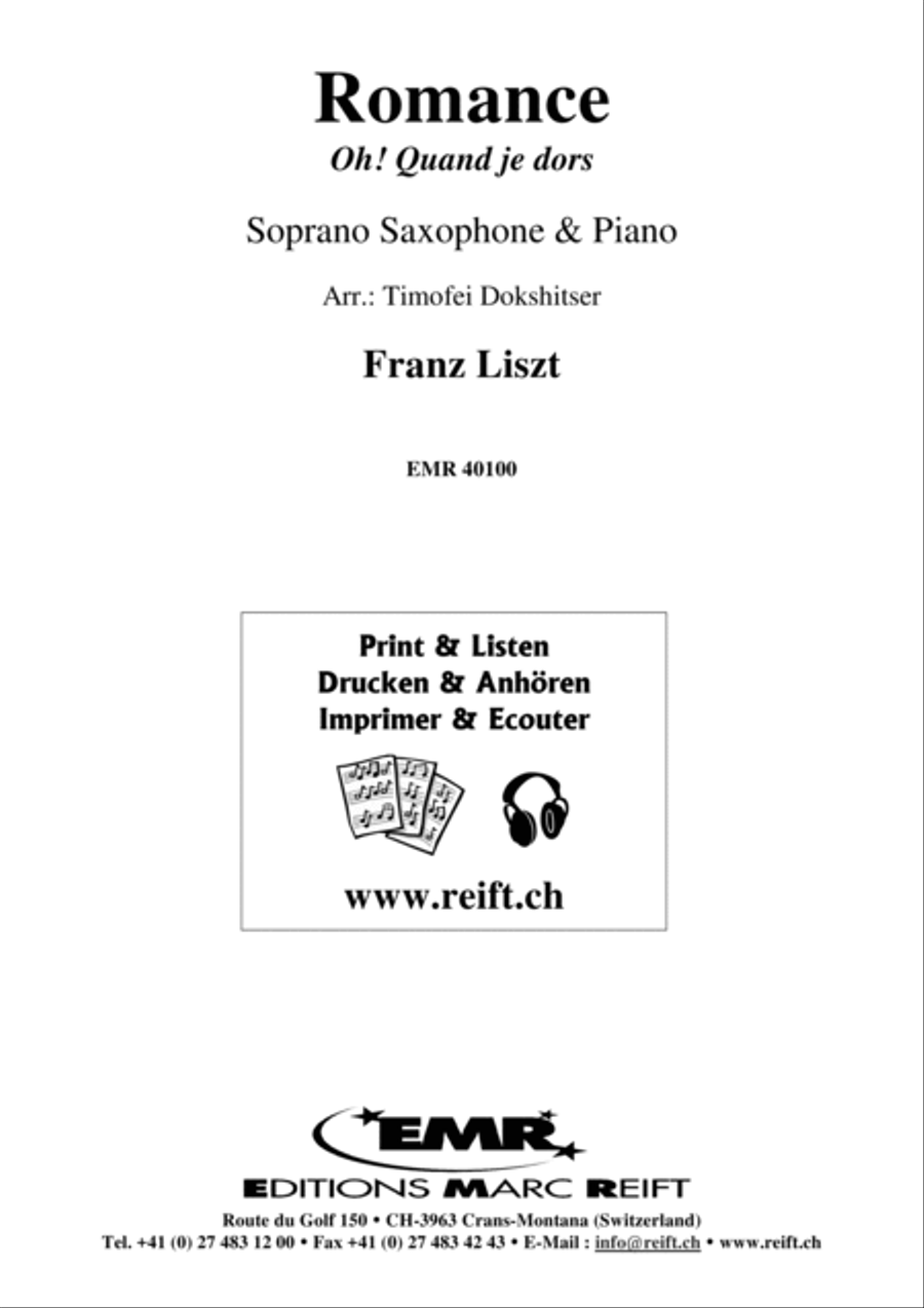 Romance Soprano Saxophone scores gallery preview page 1
