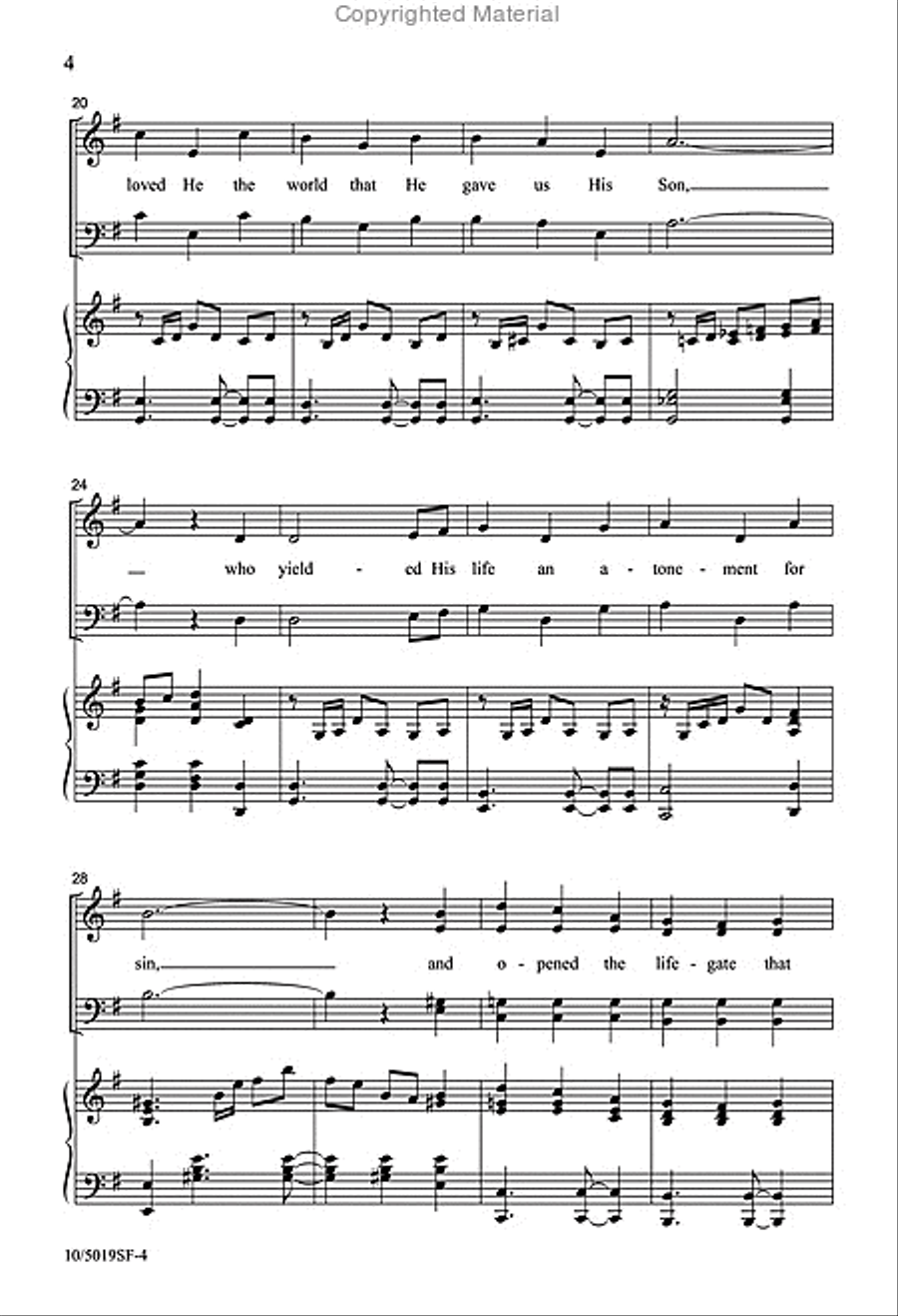 Great Things He Has Done 4-Part scores gallery preview page 4