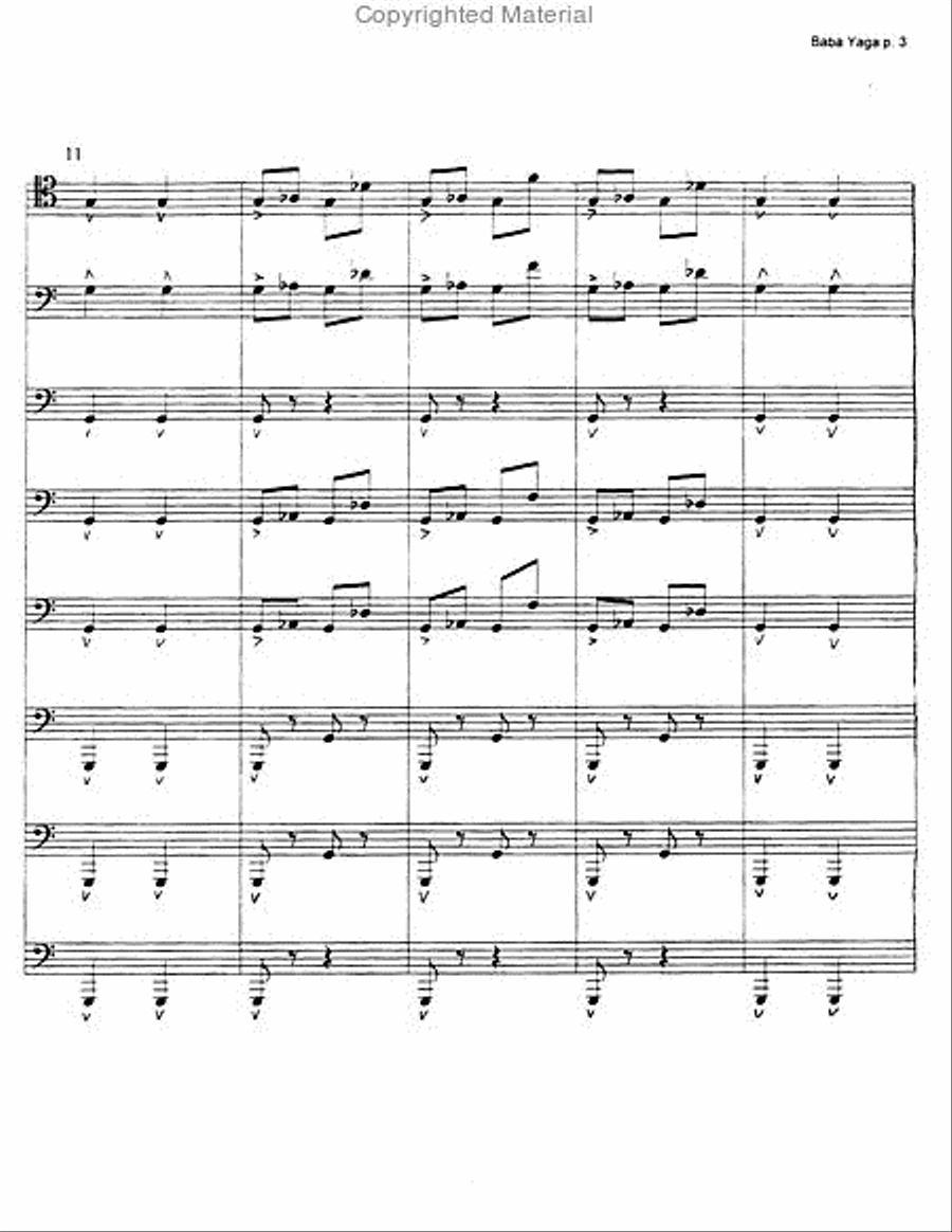 Baba Yaga Large Ensemble scores gallery preview page 4