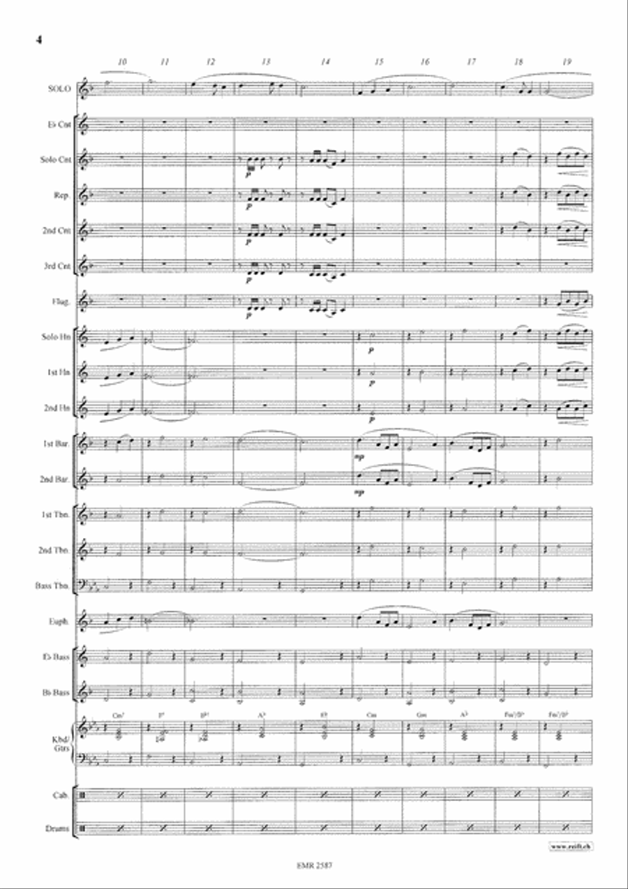 Morning Has Broken Brass Band scores gallery preview page 5