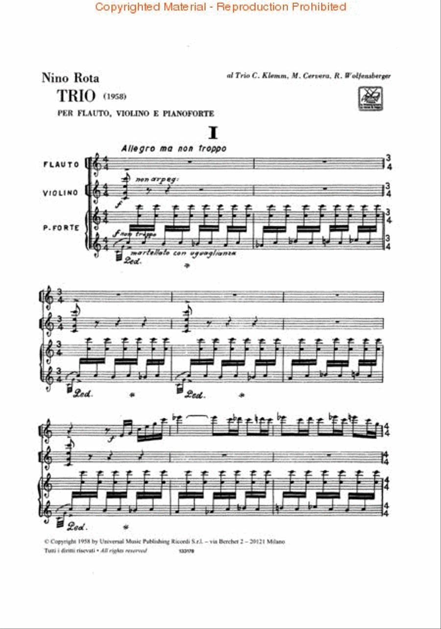 Trio Trio Flute scores gallery preview page 2