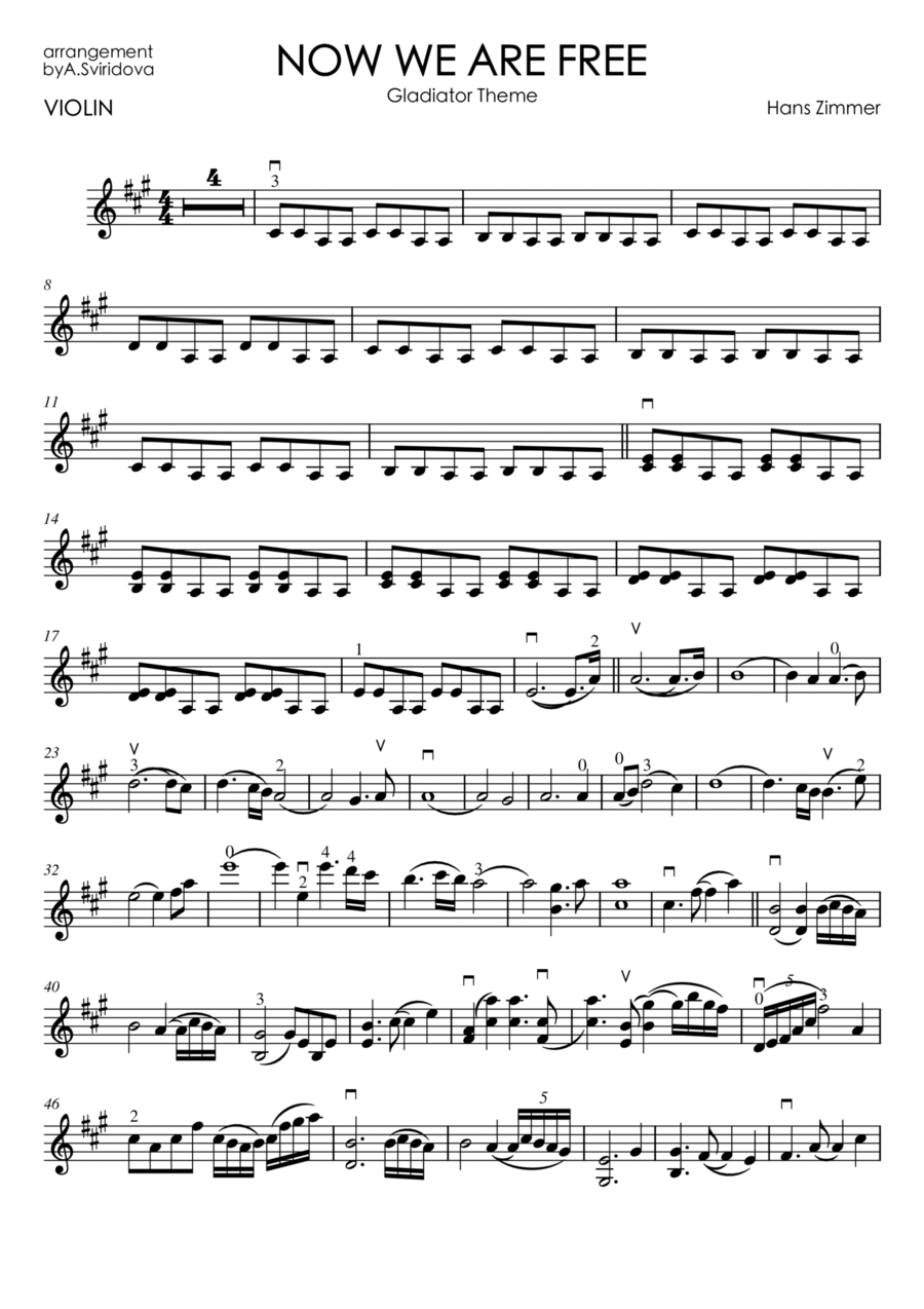 Now We Are Free School and Community scores gallery preview page 1