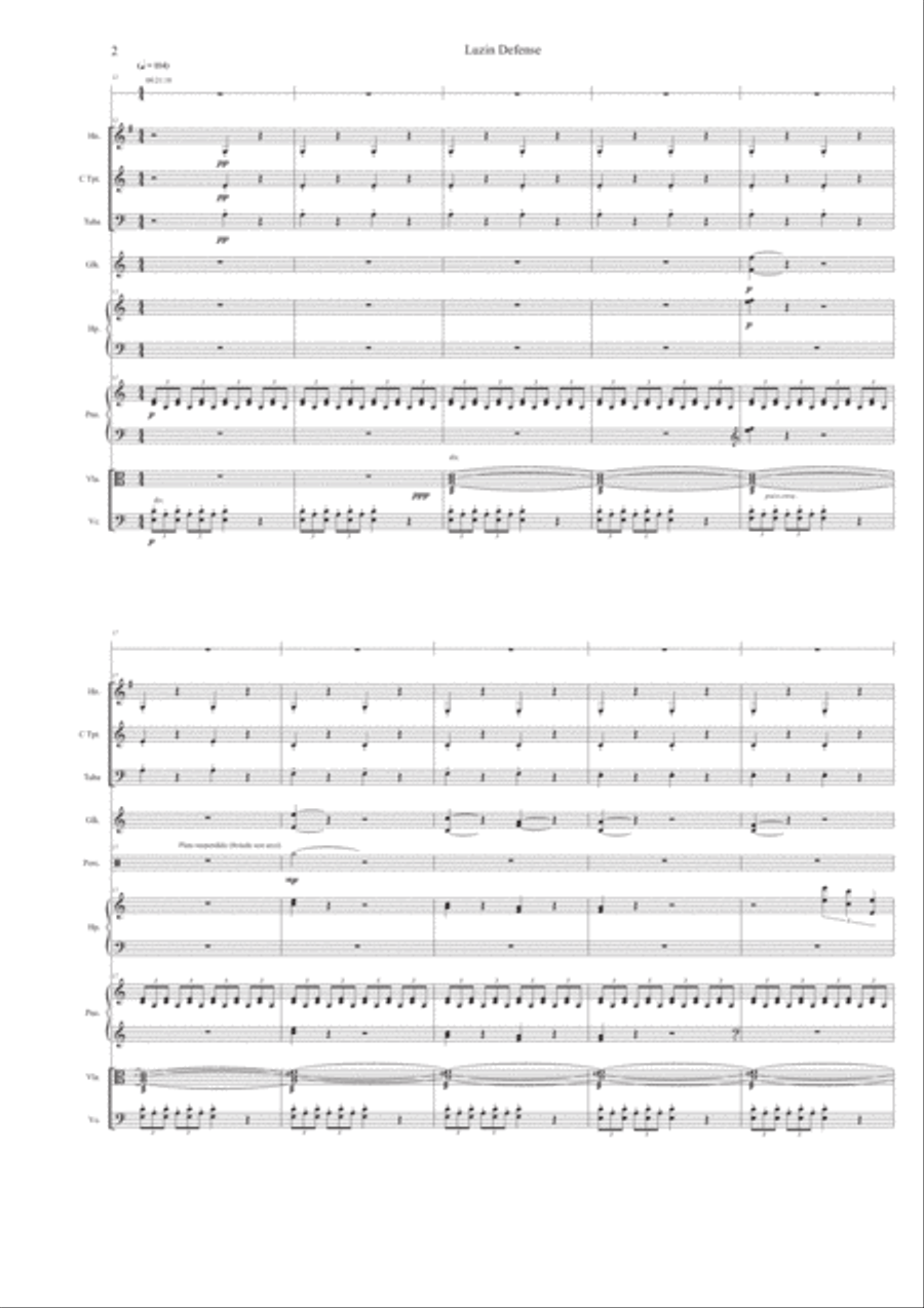 Luzhin Defense Chamber Orchestra scores gallery preview page 3
