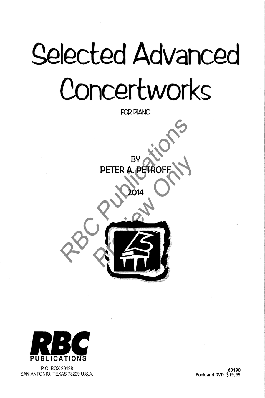 Selected Advanced Concertworks Piano Solo Collection Piano Solo scores gallery preview page 2