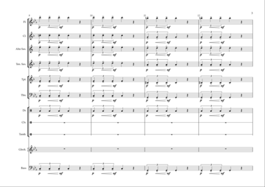 Enemy Enemy Concert Band scores gallery preview page 3