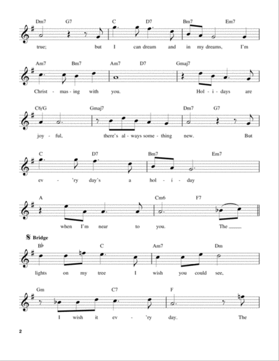 Darling, Merry Christmas Acoustic Guitar scores gallery preview page 2