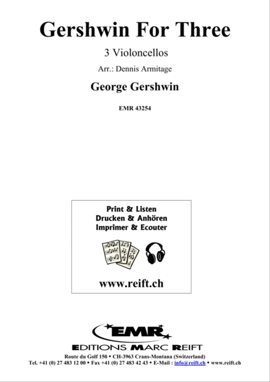 Gershwin For Three Cello scores gallery preview page 2