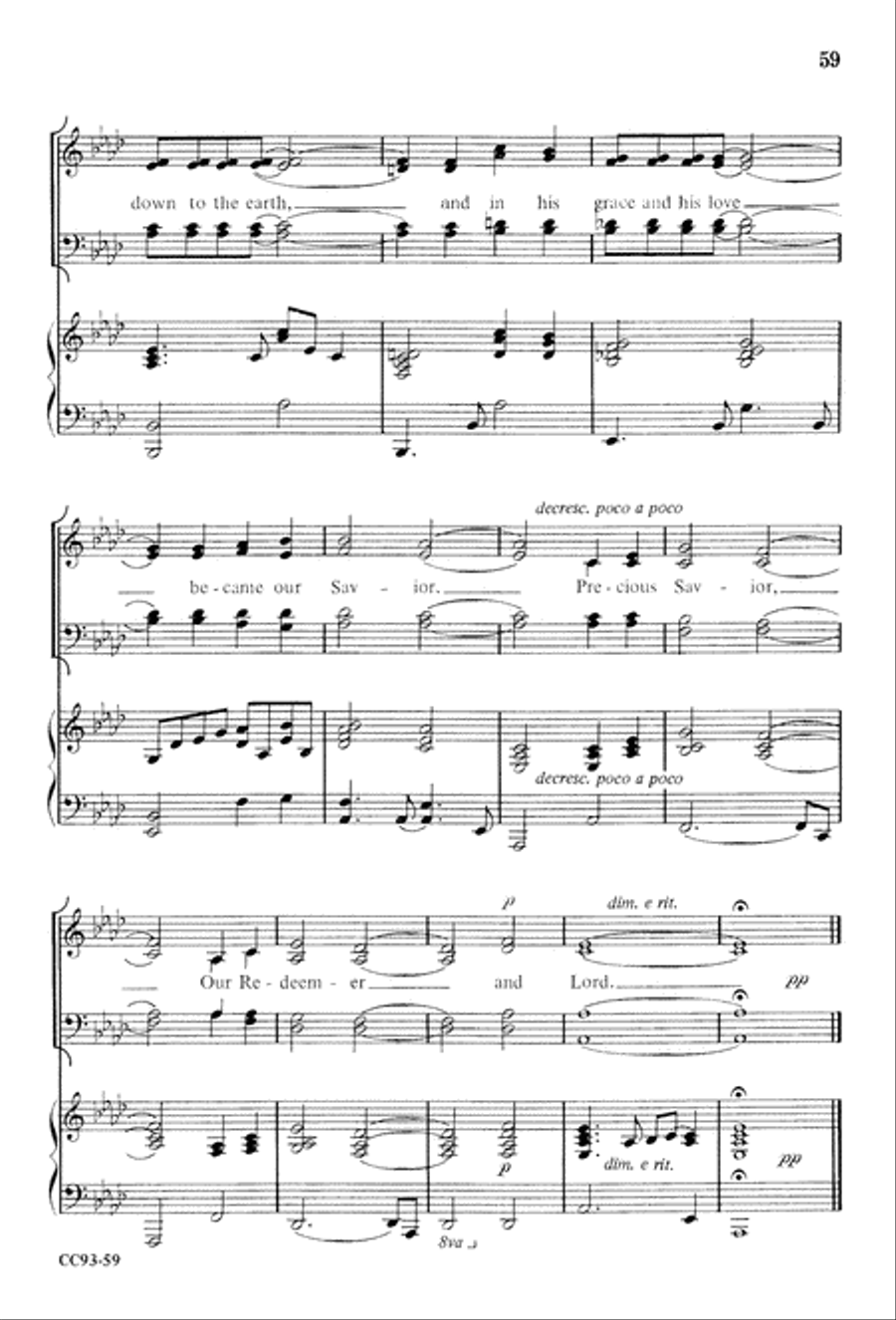 Jesus Is Born 4-Part scores gallery preview page 61