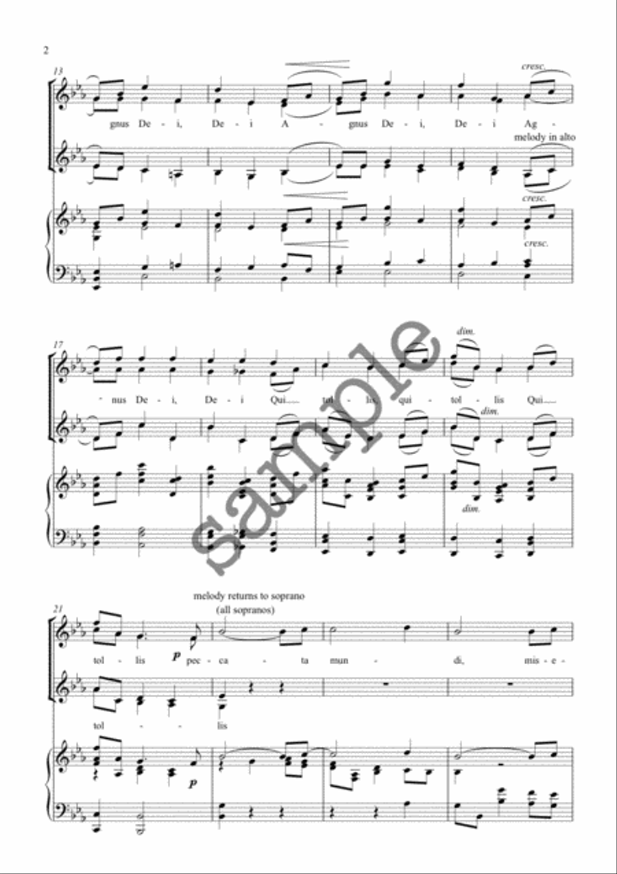 Nimrod (Agnus Dei) SSAA scores gallery preview page 2