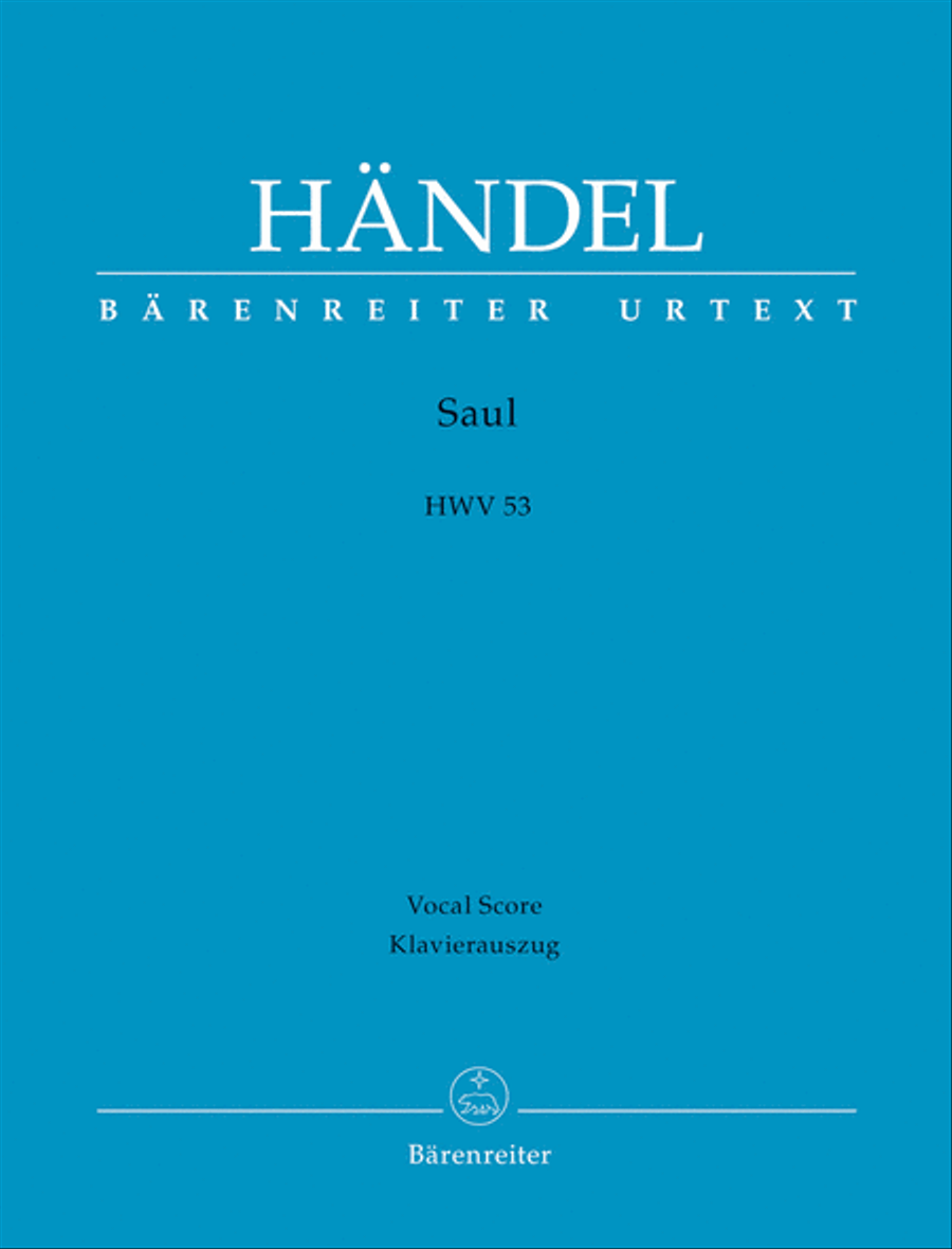 Saul HWV 53 4-Part scores gallery preview page 1