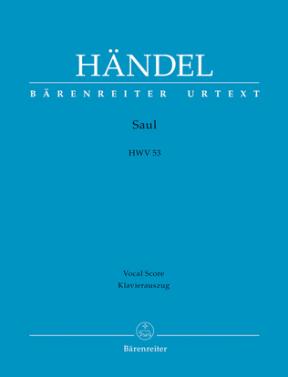 Book cover for Saul HWV 53