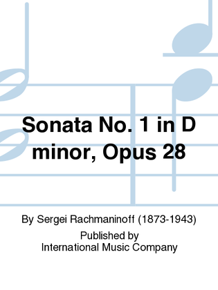 Book cover for Sonata No. 1 In D Minor, Opus 28