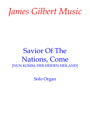 Book cover for Savior Of The Nations Come