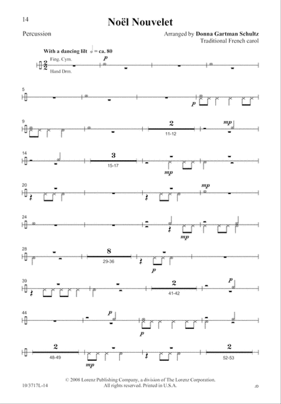 Noël Nouvelet SSA scores gallery preview page 14