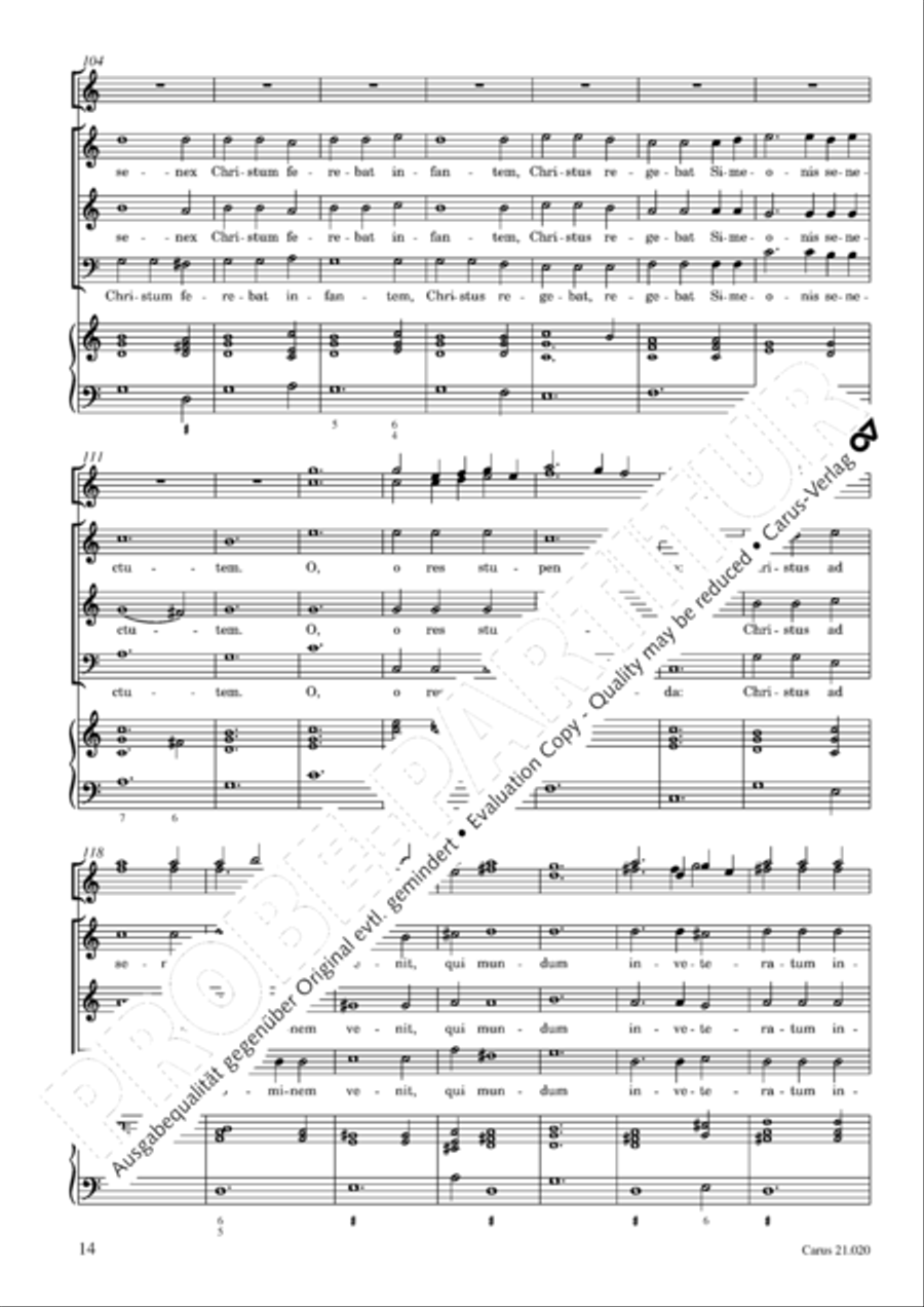 In festo purificationis Choir scores gallery preview page 15